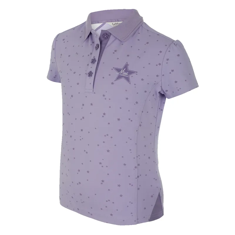 Mini LeMieux Polo Shirt - Wisteria-1